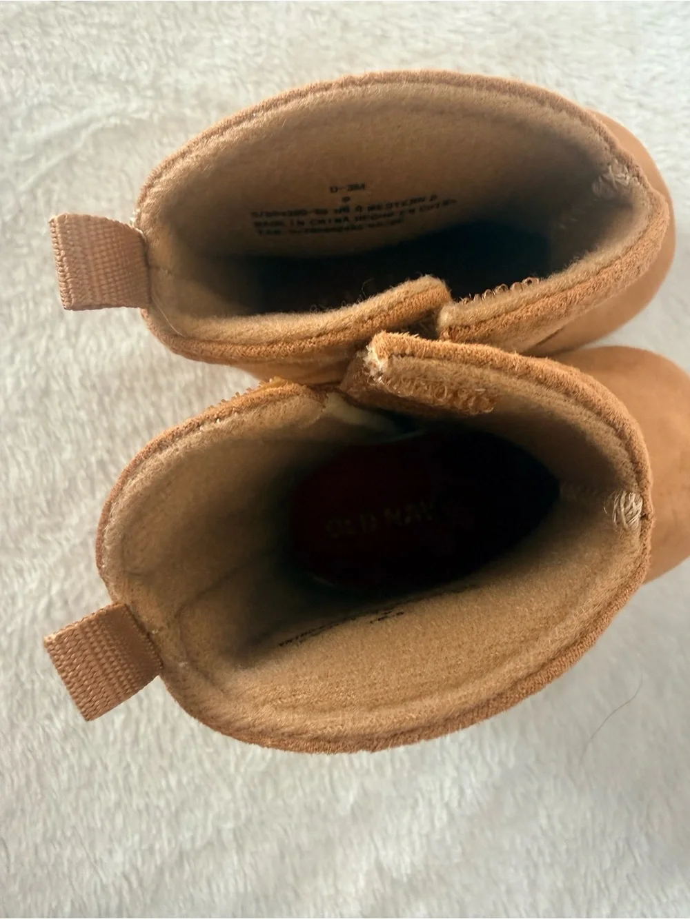 Kids Brown Suede Flower Booties